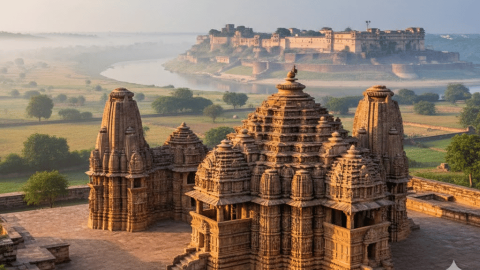 Khajuraho and Orchha heritage tour showcasing UNESCO temples, medieval forts, and historic architecture in Madhya Pradesh